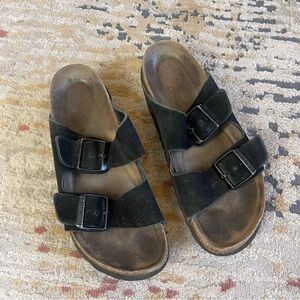 Birkenstock suede Arizona sandals